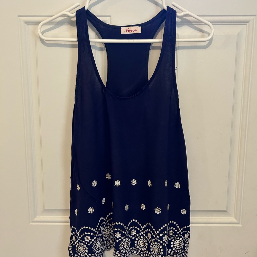 Small Vivace blue top